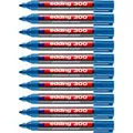 Produktbild: Edding Permanentmarker 300, Strichbreite 1,5 - 3 mm, blau, 10 Stück