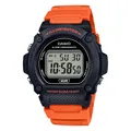 Produktbild: Herrenuhr CASIO W-219H-4AVDF Silikon Orange Chrono Alarm Sub 50mt