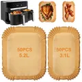 Produktbild: Airfryer Backpapier Pergamentpapier Fritteuse hitzefest wasserfest 100 Stück