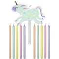 Produktbild: Kerzen Unicorns & Rainbows 10cm - 11 Stück Neu & OVP