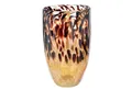 Produktbild: GILDE Dekovase Vase - braun - Glas - H. 29cm x T. 17,5cm x B. 17,5cm - Deko (1xVase, 1 Stück), Blumenvase - Dekoobjekt - Tischvase - Dekovase - Vase für Blumen