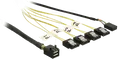 Produktbild: DELOCK 83320 - m.SAS HD SFF8643>4xSATA 7P.Rev.Sideb.0,5m
