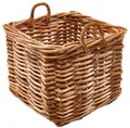 Produktbild: Kobolo Aufbewahrungskorb Rattankorb Korb Holzkorb Rattan mit Henkeln cane Gr L, Deckenkorb (Einzelstück, 1 St., Stück), Groß 58x58x48/58 cm