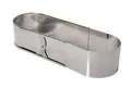 Produktbild: LARES Backform ovaler Backrahmen - Klein mit Klemmung - 27-40x11x6 cm - aus Edelstahl, zum Backen von leckeren Kuchen und vielem mehr - Made in Germany