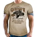 Produktbild: LOBO NEGRO® T-Shirt als Geschenk für Männer zum 50. Geburtstag Oldtimer Baujahr 1975 beige L