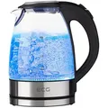 Produktbild: ECG Wasserkocher ECG RK 1776 Wasserkocher 1,7 l Schwarz, Silber, Transparent 2200 W