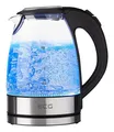 Produktbild: ECG RK1776 1,7 l Wasserkocher 2200 W (Schwarz, Silber, Transparent)