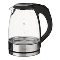 Produktbild: ECG RK 1776 Glas-Wasserkocher Heißwasseraufbereiter Kocher Edelstahl / schwarz