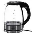 Produktbild: ECG RK 1776 Glas-Wasserkocher Edelstahl/schwarz  NEU! OVP!
