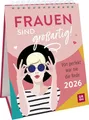 Produktbild: Wochenkalender 2026: Frauen sind großartig! Von perfekt war nie die Rede: Frauenkalender mit starken Sprüchen und Zitaten. Tischkalender zum Aufstellen im Hochformat