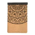 Produktbild: Myga XL Kork Yogamatte | 200 cm x 70 cm | Rutschfest, Wäremeregulierend & Leicht zu Tragen – 6 mm Dicke | Ideal für Yoga, Pilates, Meditation & Fitnessübungen | Mandala Design | Naturkork