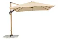 Produktbild: Schneider Sonnenschirm Rhodos Twist Woody, natur, 300 x 300 cm quadratisch, Gestell Alu/Stahl, Bespannung Polyester, 25.7 kg