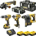 Produktbild: DeWalt Combo-Kit DCK422P3-QW, 18V Akku, inkl. DCD796, DCF887, DCH273, DCG405, 3 Akkus, Lader, 2 Koffer