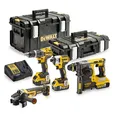 Produktbild: DeWalt Akku-Kombopack (4-tlg.), 18 Volt, DCD 796, DCH 273, DCF 887, DCG 405