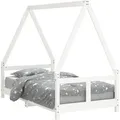 Produktbild: vidaXL Kinderbett Weiß 80x160 cm Massivholz Kiefer 834460