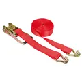 Produktbild: Kerbl Ratschenzurrgurt 2-teilig, rot, 50mm / 8m, Zurrkraft 5000 kg