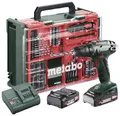 Produktbild: Metabo BS 18 Set 602207710 Akku-Bohrschrauber 18V 2Ah Li-Ion inkl. 2. Akku, bürstenlos, inkl. Koffer, inkl. Ladegerät, mit Zubehör