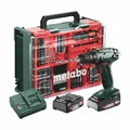 Produktbild: METABO Akku Bohrschrauber Akkuschrauber BS 18 Set 2x 2 Ah & Ladegerät