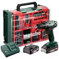 Produktbild: Metabo Akku-Bohrschrauber BS 18 Set, 2x Akku, Ladegerät, Zubehör, Koffer