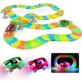 Produktbild: Kreatives Autorennbahn Spielzeug 3-6 Jahre | 240 Stück LED Autos | Glow Track...