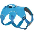 Produktbild: Ruffwear Mehrzweck-Hundegeschirr, Raues Gelände, Arbeitshunde, Miniatur Hunderassen, Größenverstellbar, Größe: XXS, Blau, Web Master Geschirr…