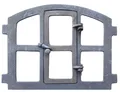 Produktbild: Stallfenster Fenster zum Öffnen Scheunenfenster grau Eisenfenster Antik-Stil