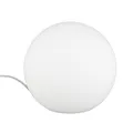 Produktbild: Reality Leuchten Tischleuchte Kugel, ohne Leuchtmittel, Durchmesser 20 cm, mit Schnurschalter, 1 x E27 maximum 25 W, Glas opal weiß R5220-07