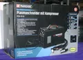Produktbild: SET - PARKSIDE PERFORMANCE Plasmaschneider PPSK 40  mit Kompressor + Helm - NEU