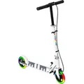 Produktbild: AIYAPLAY Roller Kinder Scooter mit Leuchtenden Rädern, Bremse, klappbarer Kinderroller Höhenverstellbarer Tretroller Kickscooter für Kinder Juge... - Weiß