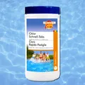 Produktbild: Pool Chlor Schnell-Tabs 1kg Mini Tablette á 20g schnell löslich Desinfektion