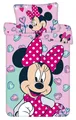 Produktbild: Minnie Maus Baby Bettwäsche Set Pink 100 x 135 cm 100% Baumwolle Reißverschluss