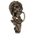Produktbild: Moritz Türklopfer Löwe Großer Löwenkopf 12 x 18 x 41 cm Dekorativ als Ersatz für Klingel Retro Design Gusseisen Antik