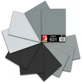 Produktbild: 10er Set DIN A4 Bögen Grau 30x21cm ORACAL 631 Matt Folie Auto Plotter