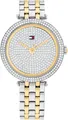 Produktbild: Tommy Hilfiger Quarzuhr NATALIE 1782760, Armbanduhr, Damenuhr, Edelstahlarmband, analog, Glaskristalle