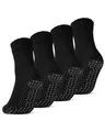 Produktbild: 2 | 4 | 6 Paar ABS Socken Herren Damen Anti Rutsch Socken mit Wolle 21463 WP (Schwarz 4 Paar 47-50)