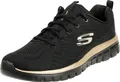 Produktbild: SKECHERS GRACEFUL 12615-BKRG Kinder Sportschuhe - schwarz r. 37