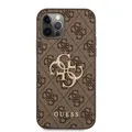 Produktbild: Guess Hülle für iPhone 12/12 PRO Hülle Braun case 4G Big Metal Logo