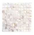 Produktbild: Mosani Mosaikfliesen Perlmutt Mosaik Muschelmosaik weiss beige Duschwand Dusche