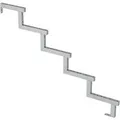 Produktbild: Plus A/S Treppenwange 5-Stufen - Schritttiefe 28 cm D 128 cm H 85 cm Feuerverzinkt