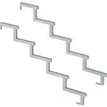 Produktbild: Vinuovo 2er Set Stahl Treppenwange 5 Stufen Option für Setzstufen 85cm