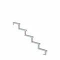 Produktbild: Treppenwange 5 Stufen Stahl feuerverzinkt 85 cm Höhe 28 cm Trittiefe