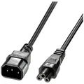 Produktbild: LINDY Strom Anschlusskabel [1x Kaltgeräte-Stecker C14 - 1x Kleeblatt-Buchse C...