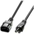 Produktbild: LINDY Strom Anschlusskabel [1x Kaltgeräte-Stecker C14 - 1x Kleeblatt-Buchse C5]
