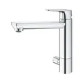 Produktbild: Grohe BauEco 1-Loch-Einhand-Spültischbatterie Chrom, mittelhoher Auslauf, integrierte Vorabsperrung 31696000