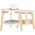 Produktbild: SoBuy Couchtisch, Weiß, Holzwerkstoff, 50x45x46 cm, Wohnzimmer, Wohnzimmertische, Beistelltische