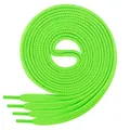 Produktbild: Di Ficchiano 1 Paar SCHNÜRSENKEL neongrün flach 7mm breit für Sneaker Sportschuhe Lederschuhe - flache Schuhbänder sehr reißfest - Shoe Laces Farbe: neongrün 70cm