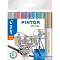 Produktbild: Pilot Pintor Medium Set à 6 Metallic (6 x) (S6/0517450)