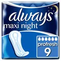 Produktbild: Always Maxi Profresh Night Binden Ohne Flügel, 5er Pack (5 x 9 Stück)