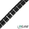 Produktbild: InLine flexibler Kabelkanal/Kabelschlauch 10m - schwarz - 28mm