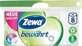 Produktbild: Zewa Toilettenpapier, 3-lagig, Weiß, 8 Rollen